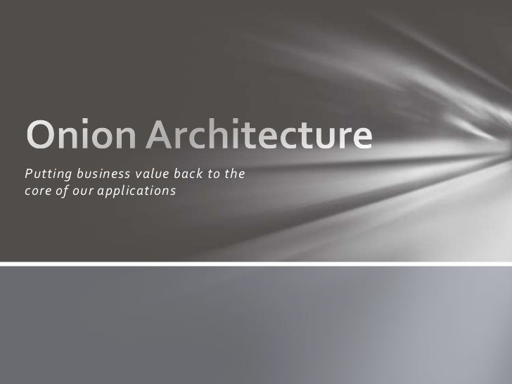 Onion Architecture