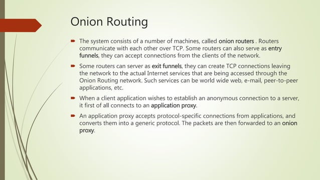 Onion Protocol Pptx