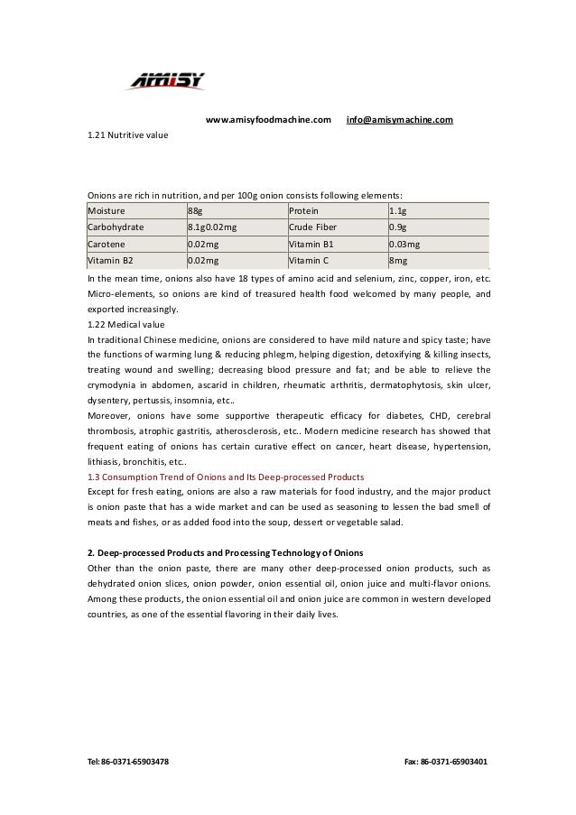 Onions deep processing technology and processed onion product
