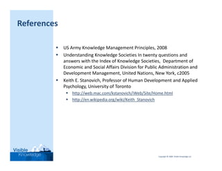 On Knowledge Management