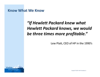 On Knowledge Management