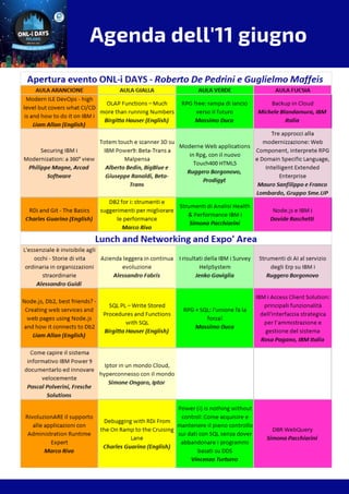 Agenda dell'11 giugno
 