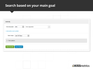 Search based on your main goal
 