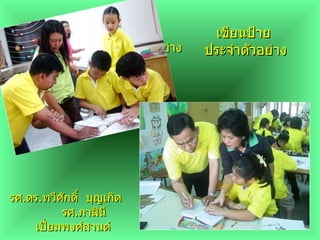 เขียนป้าย ประจำตัวอย่าง เขียนป้าย  ประจำตัวอย่าง รศ . ดร . ทวีศักดิ์  บุญเกิด  รศ . ภาสินี  เปี่ยมพงศ์สานต์ 