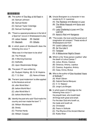 APSET 2012 English Paper II with answers | PDF