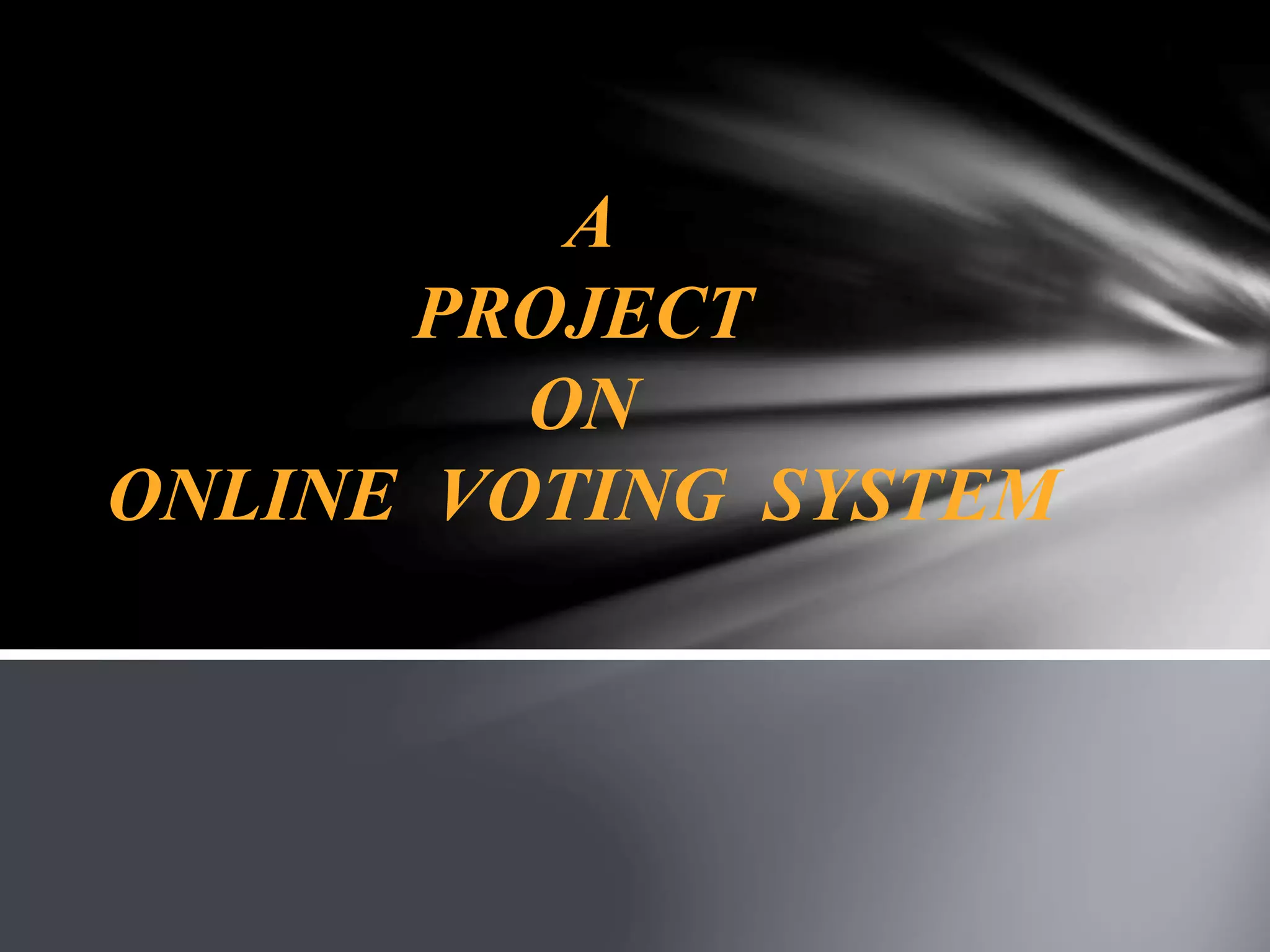 Online Voting System | PPTX