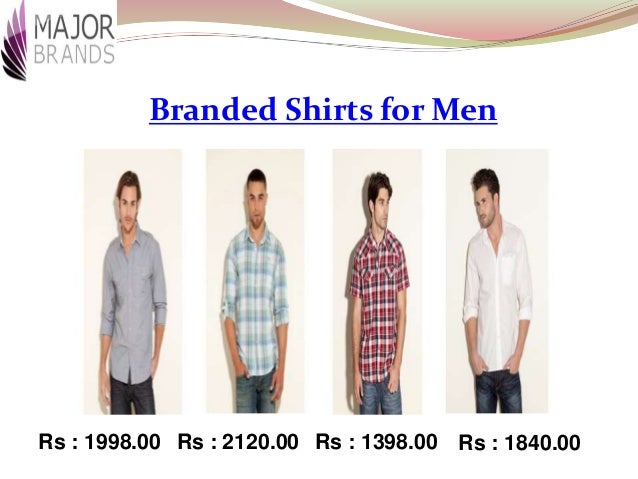 Buy Branded Mens Wear and Clothes Online in India from majorbrands