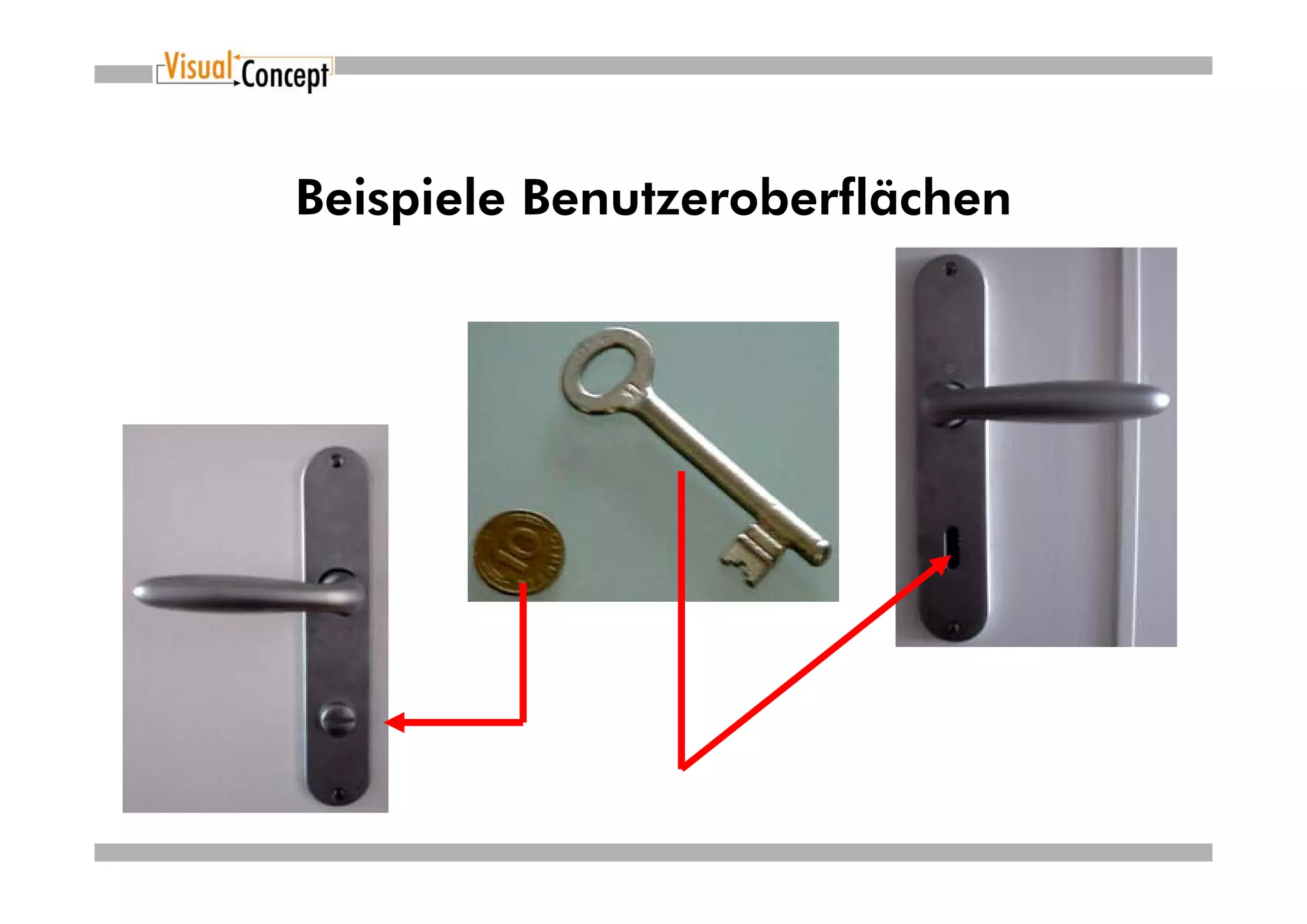 Beispiele Benutzeroberflächen
 