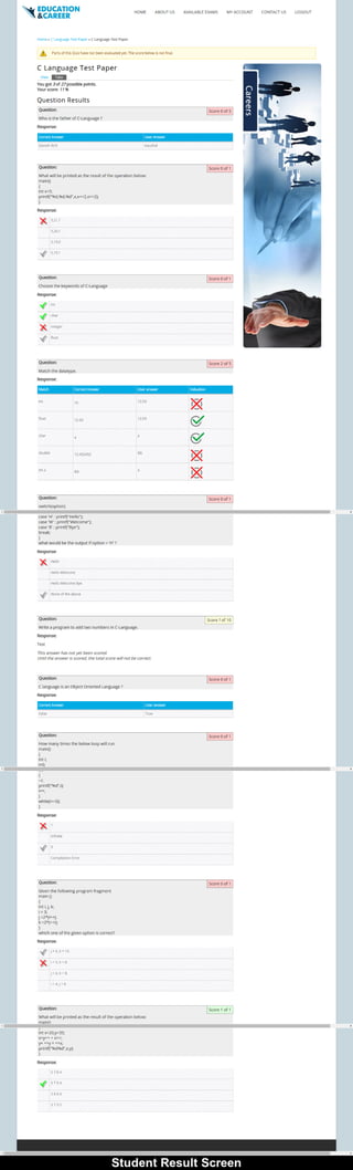 Online carrier-guidence