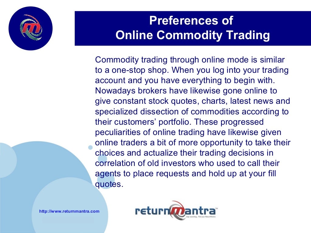 Online commoditytradingreturnmantrafinancialsolutions
