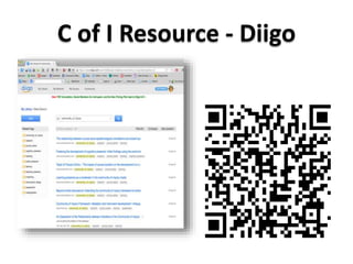 C of I Resource - Diigo 
