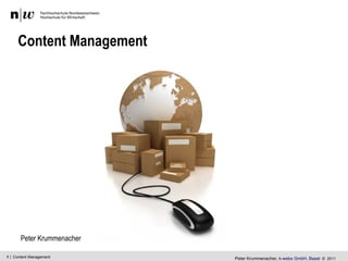 Content Management Peter Krummenacher 