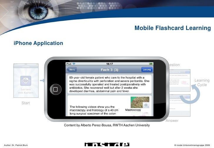 Mobile Flashcard Learning with iPhone & Co.