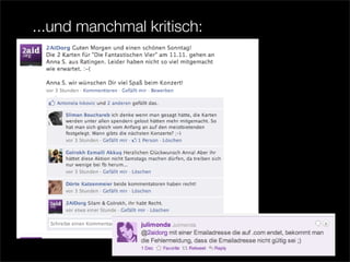 ...und manchmal kritisch:
 