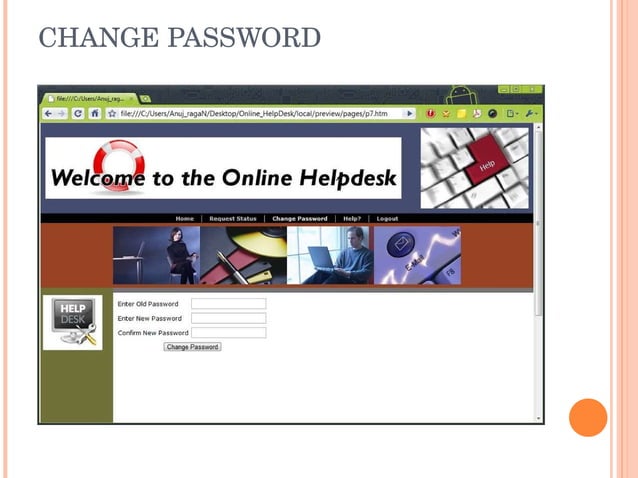 Online Help Desk Ppt PPT