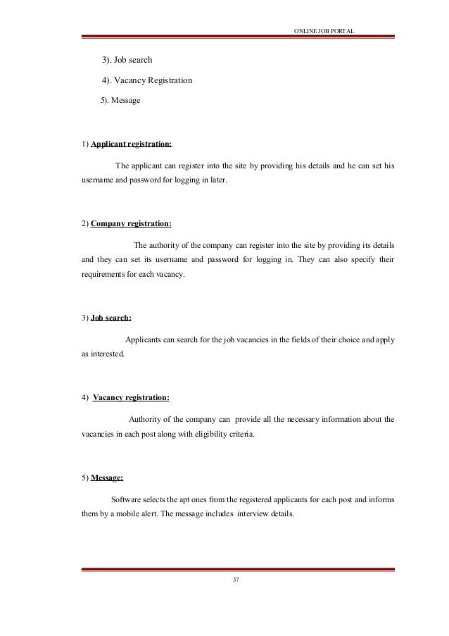 online job portal project in java online job portal project in java