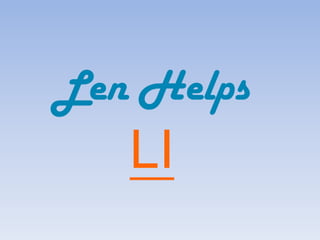 Len HelpsLI 