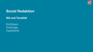 Wochenplanung


                               Regelbetrieb

Montag   Dienstag   Mittwoch     Donnerstag      Freitag   Samstag   Sonntag

                               Corporate Blog
                               Technik, die begeistert




                               Sekundärpublizierung
                               Twitter, Facebook, G+
                               XING, Linkedin
 