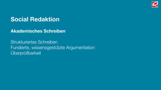Innovationsmanagement,
 Diskurs      Kapazitätsplanung

               Eigene Website, Social Media
  Dialog       Bewertungsplattformen

               Eigene Website, SEO, SEM,
 Präsenz
               Google Maps

              Research, Konkurrenz-,
Monitoring
              Markt- und Kundenanalyse

              Wer, Wo, Was?
Strategie
              Guidelines

             143
 