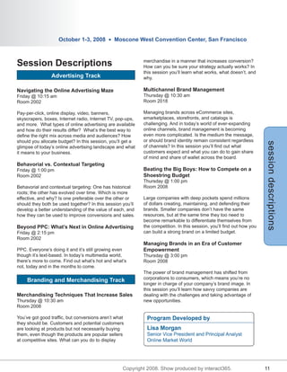 Online Markets World Program Guide