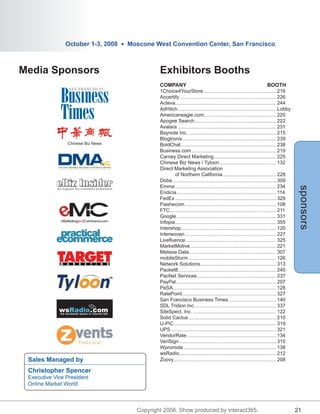 Online Markets World Program Guide