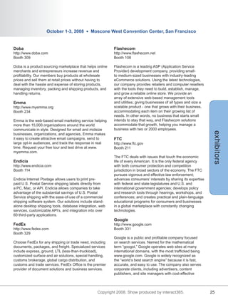 Online Markets World Program Guide