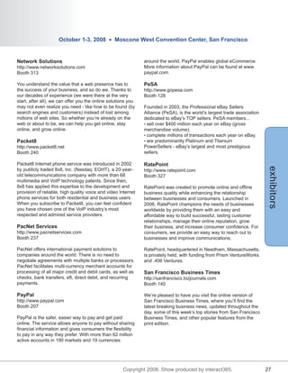 Online Markets World Program Guide