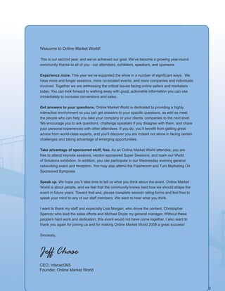 Online Markets World Program Guide