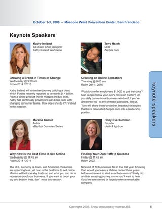 Online Markets World Program Guide