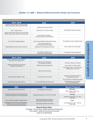 Online Markets World Program Guide