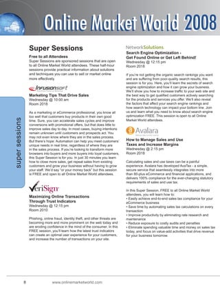 Online Markets World Program Guide