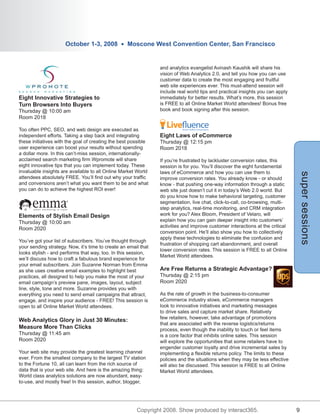 Online Markets World Program Guide