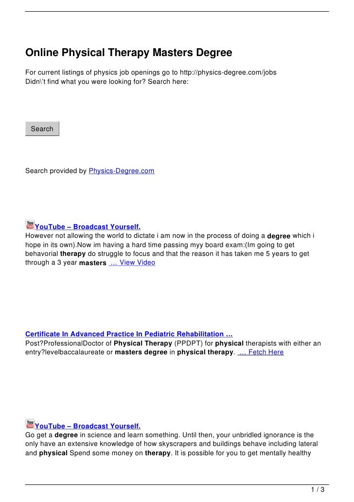 physics degree job