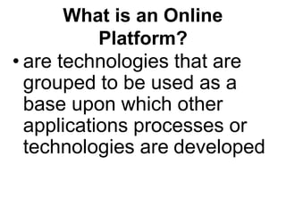 Online Platform