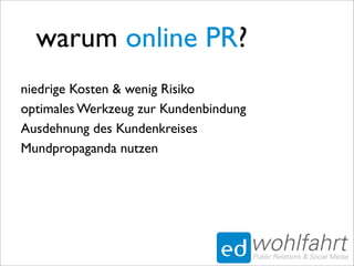online PR fuer Klein- und Mittelunternehmen