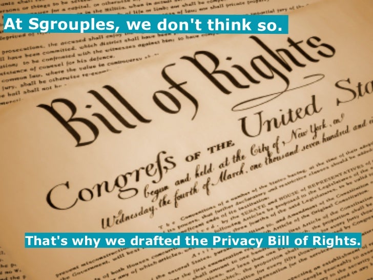 The Privacy Of The Bill Of Rights