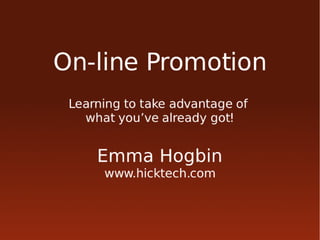 Online Promotion