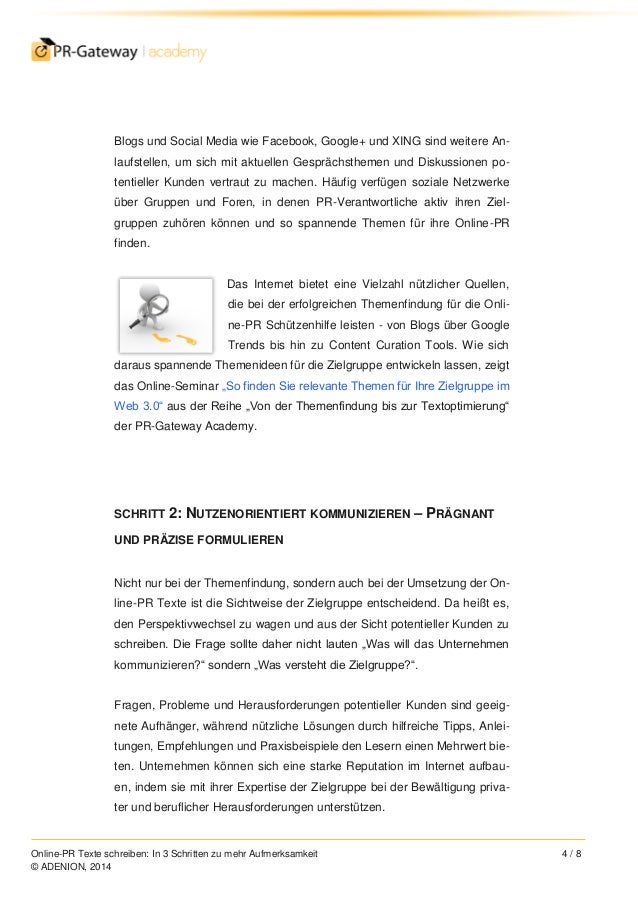 Online-PR Texte schreiben: In 3 Schritten zu mehr Aufmerksamkeit