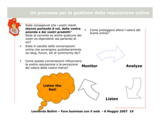 Online reputation management