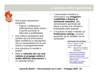 Online reputation management