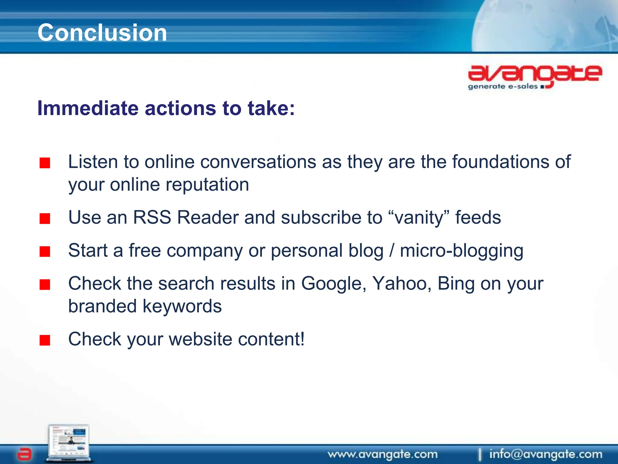 Dominate brand SERPsTactics for SERP resultsApproach the webmaster / bloggerHosted Content – Leverage Universal Search (YouTube Channel, Twitter, Page Profiles) – create content with brand equityDomains & sub-domains & Blogs & micro-sitesNews, images, shoppingLinking to profilesCheck Wikipedia mentionsPR news – PRWeb, BusinessWireLesson learned