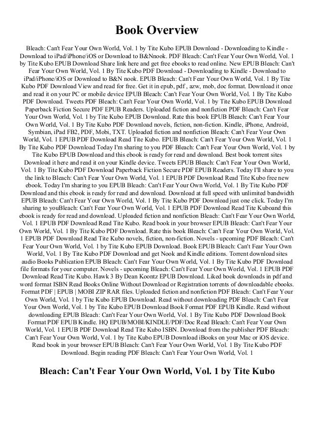 Online Shoop Bleach Can T Fear Your Own World Vol 1 By Tite Kubo Z Online Shoop Bleach Can T Fear Your Own World Vol 1 By Tite Kubo Z