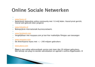 Online sociaal netwerken met linkedin.