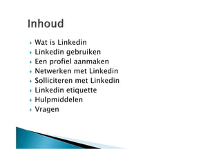 Online sociaal netwerken met linkedin.