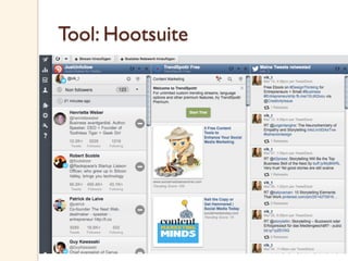 Tool: Hootsuite
 