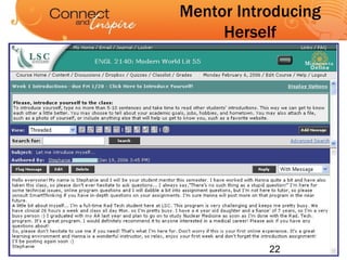Mentor Introducing Herself 