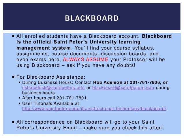 Saint Peters Blackboard Remar