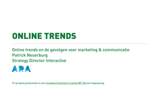 Online trends en marketing 2008