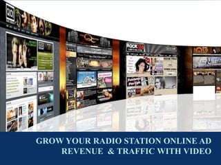 GROW YOUR RADIO STATION ONLINE AD REVENUE  & TRAFFIC WITH VIDEO 
