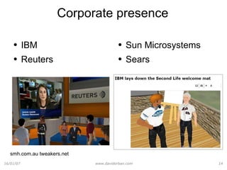 Corporate presence IBM Reuters smh.com.au tweakers.net Sun Microsystems Sears 